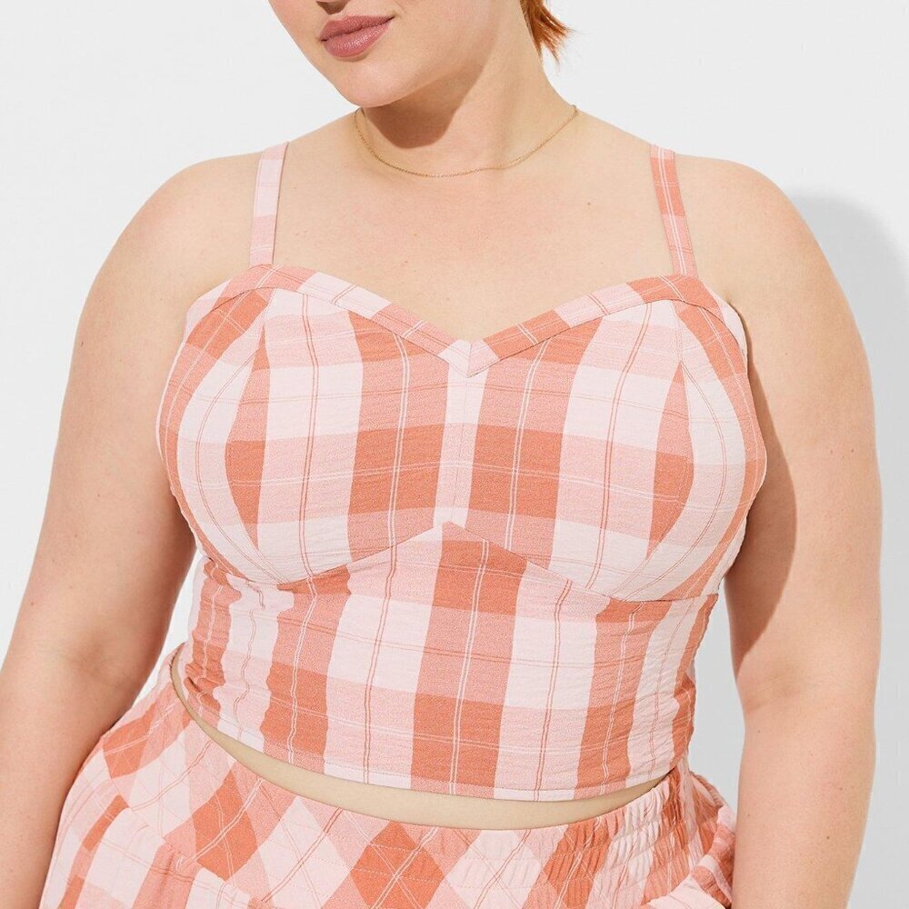 TORRID Seersucker Sleeveless Bralette